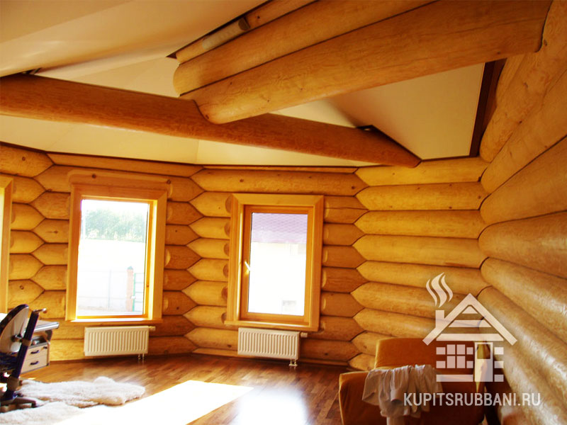 Сруб бани 6x9 с террасой                    6