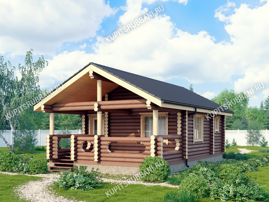 Сруб бани 7х7