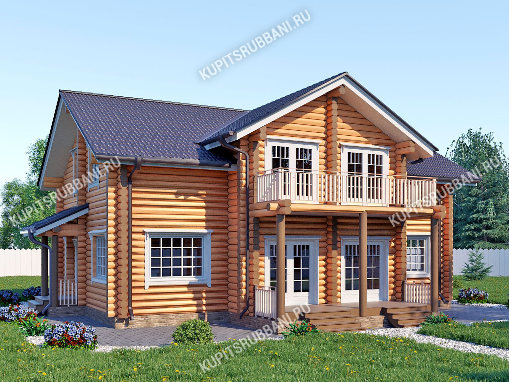Сруб дома 10x13